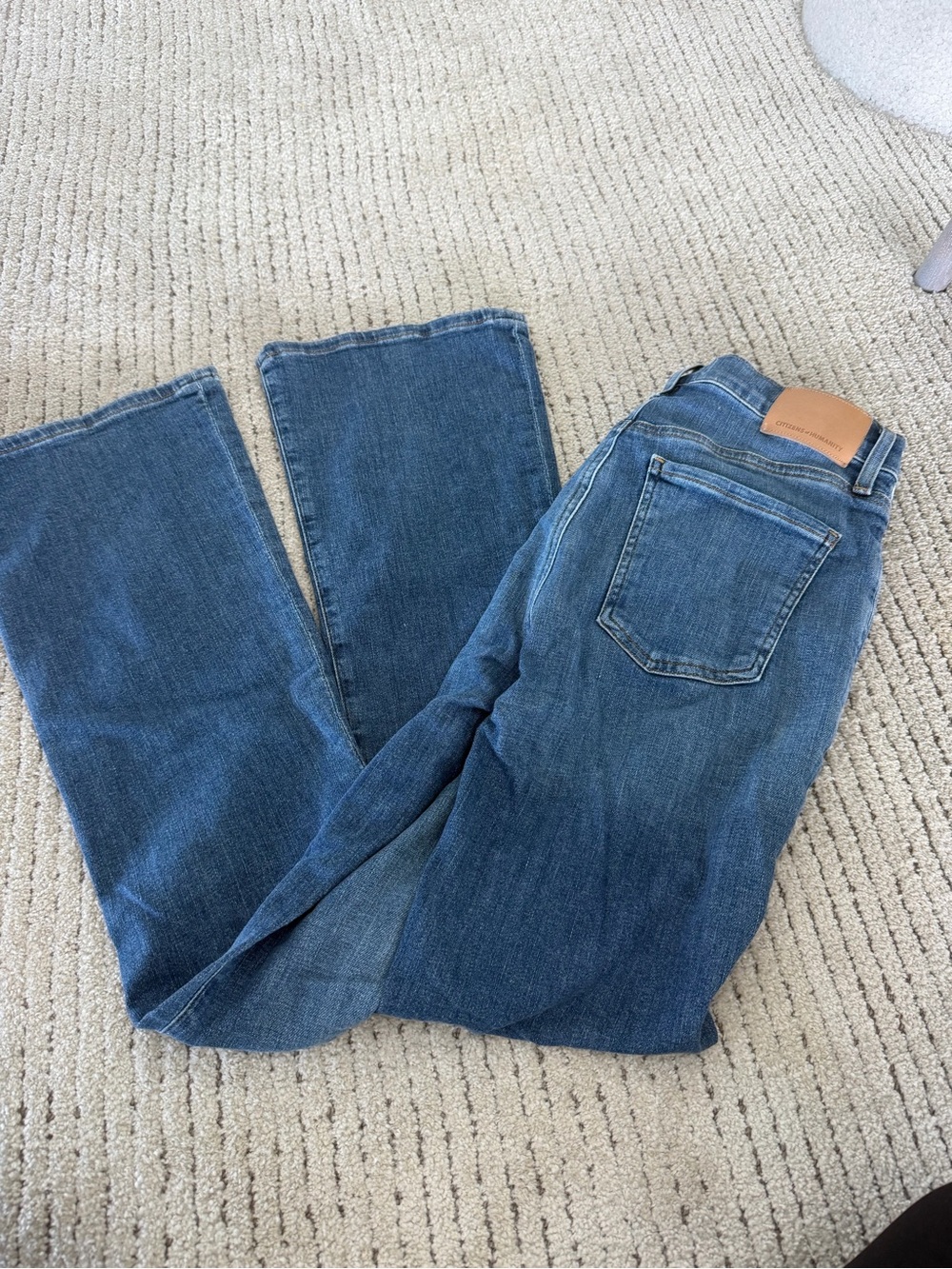 Citizens Of Humanity Blue Wide-Leg Jeans Lilah
